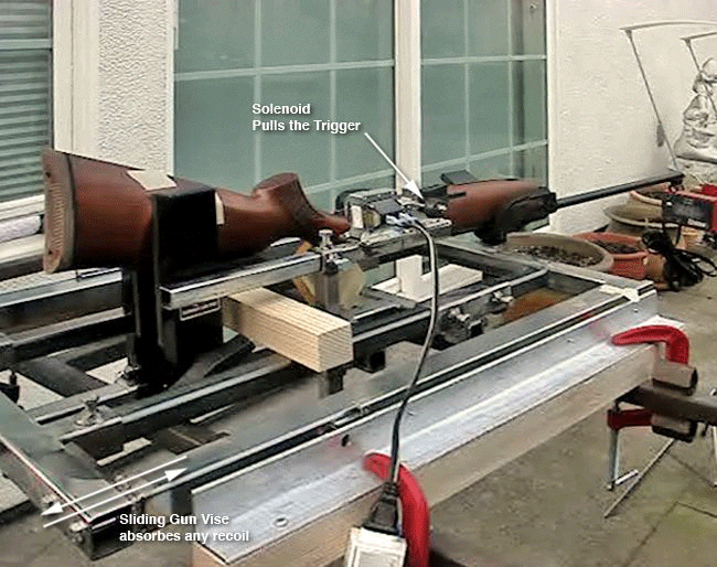Weihrauch HW80 Spring Loaded Piston Air Rifles on Gun Vise
