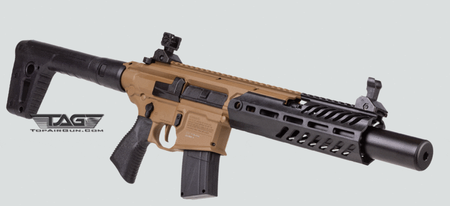 .177 SIG Sauer MCX Rattler Canebrake Semi-Auto CO2 Pellet Rifle