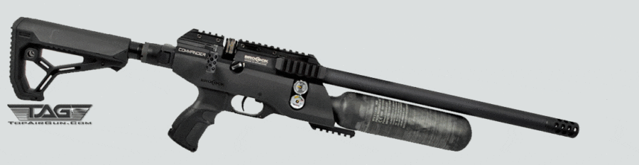 Brocock Commander XR Pre-Charged Pneumatic Air Rifle Black