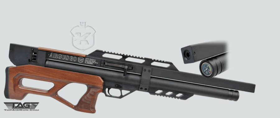 KalibrGun Argus 60W Pre-Charged Pneumatic Air Rifle Walnut Rt Hand