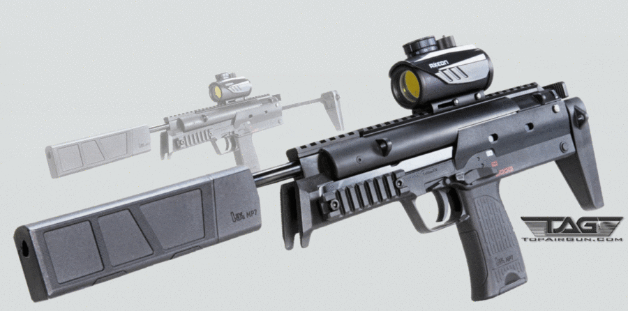 H&K MP7 Spring-Loaded Piston Break-Barrel Pellet Rifle