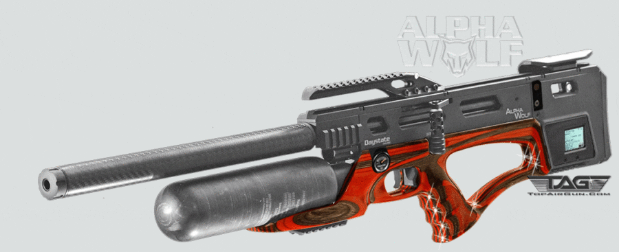 Alpha Wolf 600 HP Pre-Charged Pneumatic Air Rifle Red Laminate Left Hand