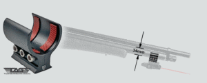 Saber Tactical 34mm Bottle Clamp with Picatinny Laser Mount