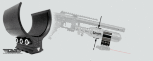 Saber Tactical 52mm Bottle Clamp with Picatinny Laser Mount