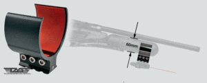 Saber Tactical 60mm Bottle Clamp with Picatinny Laser Mount