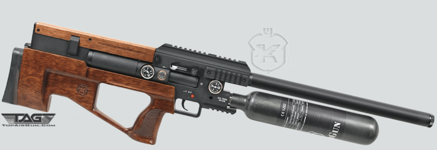 KalibrGun SpringBok Semi-Auto Pre-Charged Pneumatic Air Rifle Walnut