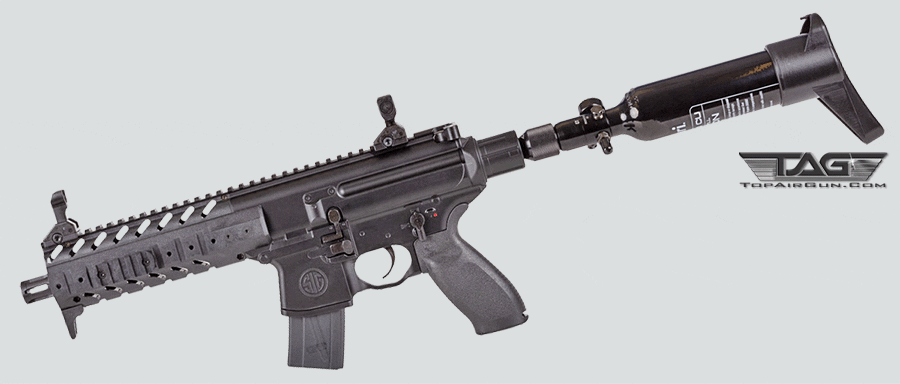 .177 SIG Sauer MPX Gen 2 Semi-Auto Pre-Charged Pneumatic Pellet Rifle Black