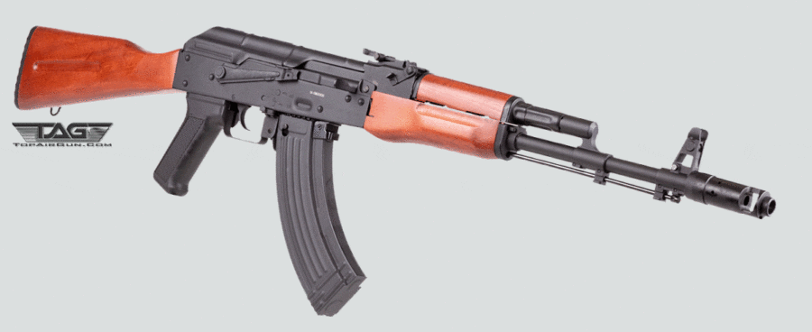 .177 Kalashnikov AK-74 Semi-Auto CO2 BB Air Rifle Wood