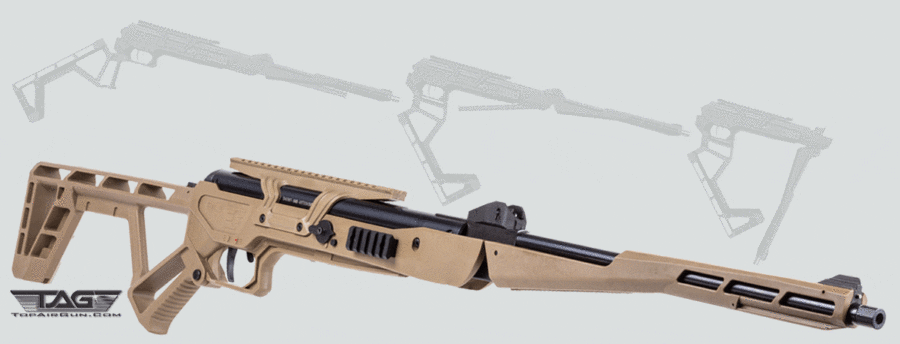 Black Bunker BM8 Gas-Piston Break-Barrel Air Rifle Coyote Tan