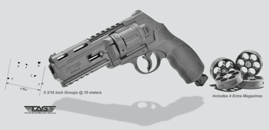 .50 T4E HDR50 Non-Lethal Self Defense CO2 Revolver