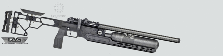 Black Wolf 17" Barrel with 500cc Air Cylinder Pre-Charged Pneumatic Air Rifle Black Chassis