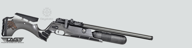 Black Wolf 17" Barrel with 450cc Air Cylinder Pre-Charged Pneumatic Air Rifle Carbon Grey