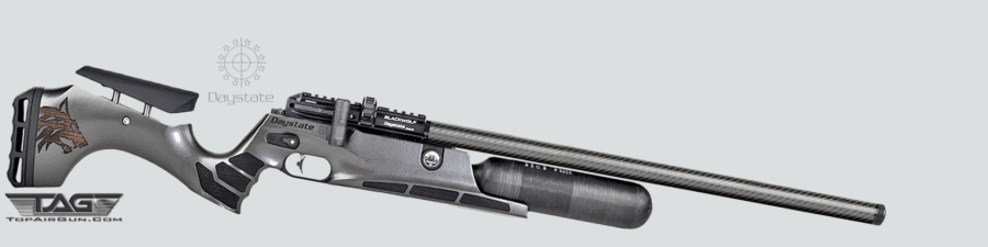 Black Wolf 23" Barrel with 450cc Air Cylinder Pre-Charged Pneumatic Air Rifle Carbon Grey