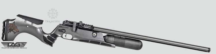 Black Wolf 28" Barrel with 450cc Air Cylinder Pre-Charged Pneumatic Air Rifle Carbon Grey