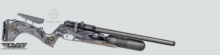 Black Wolf 17" Barrel with 450cc Air Cylinder Pre-Charged Pneumatic Air Rifle Grey Laminate