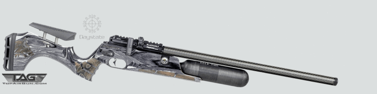 Black Wolf 23" Barrel with 450cc Air Cylinder Pre-Charged Pneumatic Air Rifle Grey Laminate