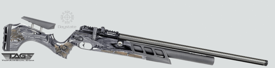 Black Wolf 28" Barrel with 300cc Air Cylinder Pre-Charged Pneumatic Air Rifle Grey Laminate