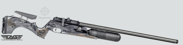 Black Wolf 28" Barrel with 450cc Air Cylinder Pre-Charged Pneumatic Air Rifle Grey Laminate