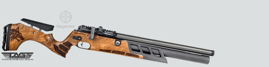 Black Wolf 17" Barrel with 300cc Air Cylinder Pre-Charged Pneumatic Air Rifle Walnut