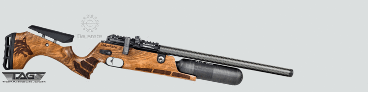 Black Wolf 17" Barrel with 450cc Air Cylinder Pre-Charged Pneumatic Air Rifle Walnut