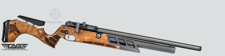 Black Wolf 23" Barrel with 300cc Air Cylinder Pre-Charged Pneumatic Air Rifle Walnut