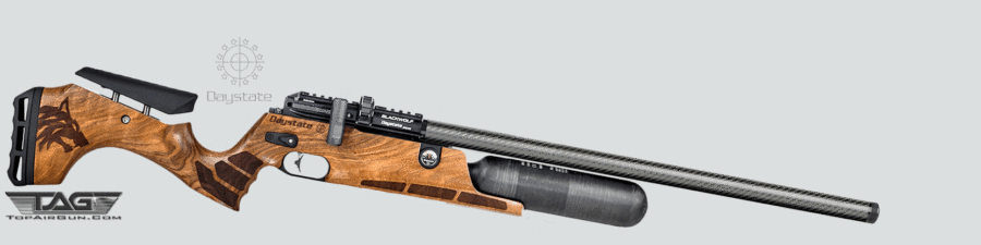 Black Wolf 23" Barrel with 450cc Air Cylinder Pre-Charged Pneumatic Air Rifle Walnut