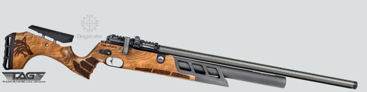 Black Wolf 28" Barrel with 300cc Air Cylinder Pre-Charged Pneumatic Air Rifle Walnut