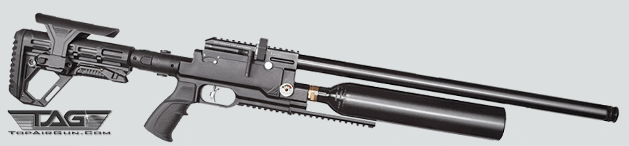 .25 Kral Puncher Jumbo Dazzle PCP Rifle Black