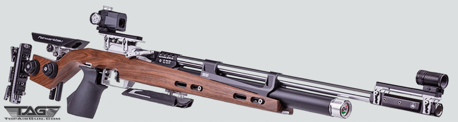 Feinwerkbau 900 W 10-Meter Air Rifle RH Medium Grip Walnut
