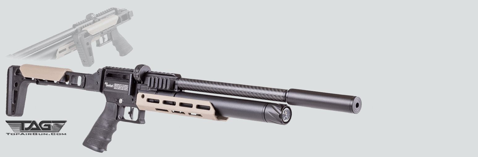.22 Air Venturi Alpha Pre-Charged Pneumatic Air Rifle Compact Tube