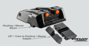 Umarex Notos Fiber Optic Sight with UTG Picatinny / Weaver Adapter