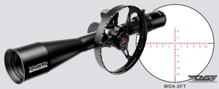 Sightron S6 10-60x56 ED Field Target Scope MOA-2FT