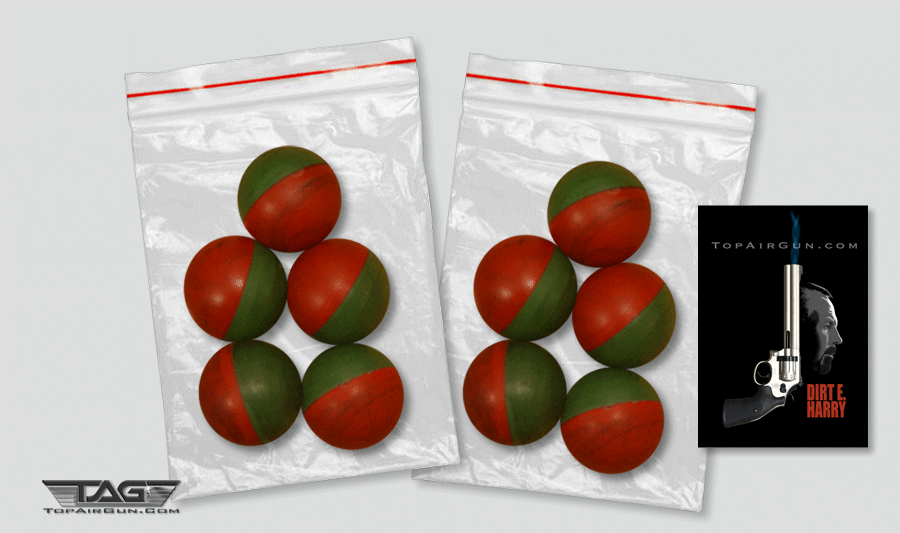 .68 Dirt E. Harry Non-Lethal Pepper Balls 44.2 grain 10ct
