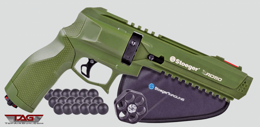 .50 Stoeger XRD50 Non-Lethal Self Defense Revolver Green