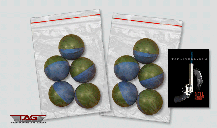 46.4 grain Dirt E. Harry Non-Lethal .68 Caliber Tear Gas Balls 10ct