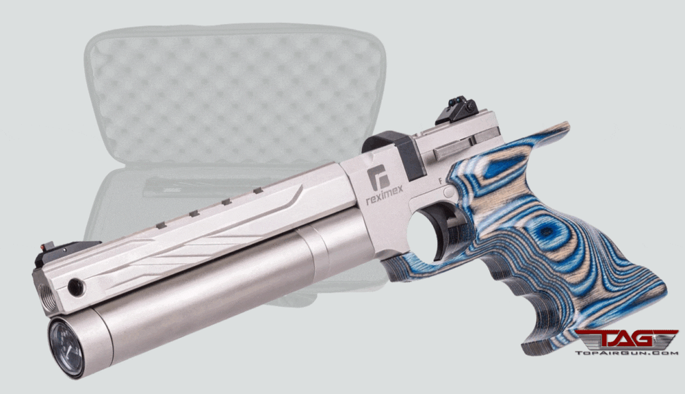 Reximex RPA Pre-Charged Pneumatic Air Pistol Black / Blue Laminate
