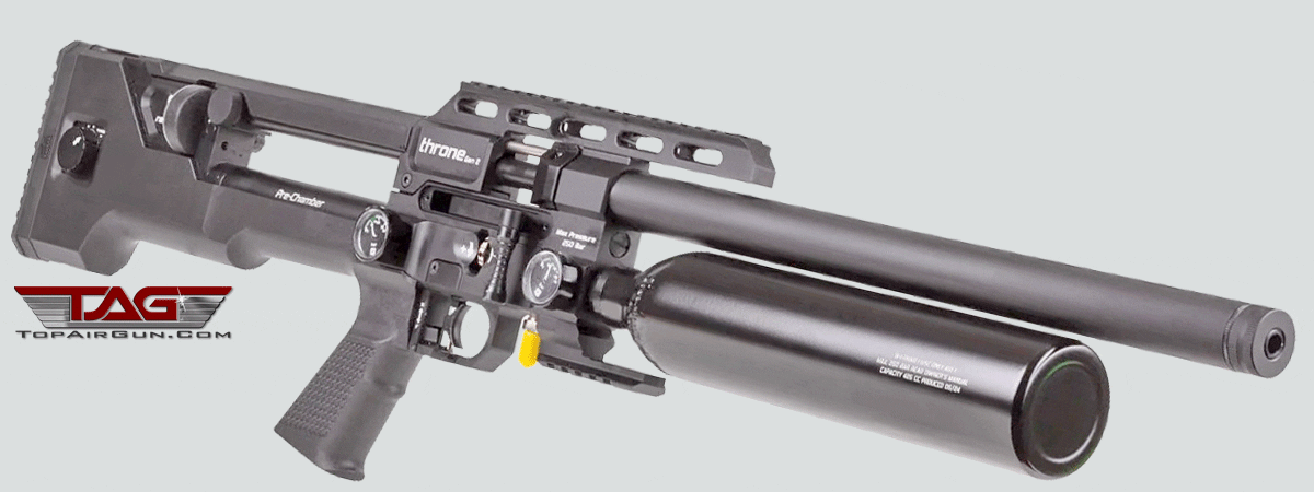 Reximex Throne Gen 2 Pre-Charged Pneumatic Air Rifle Black