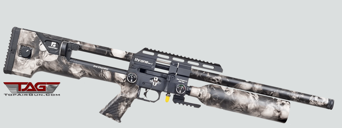 Reximex Throne Gen 2 Pre-Charged Pneumatic Air Rifle Skull Camo