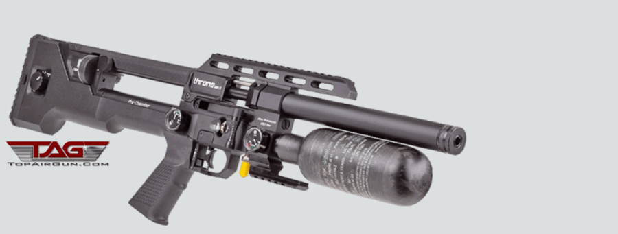 Reximex Throne Gen 2 Compact Pre-Charged Pneumatic Air Rifle Black